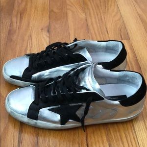 GOLDEN GOOSE METALLIC SNEAKERS